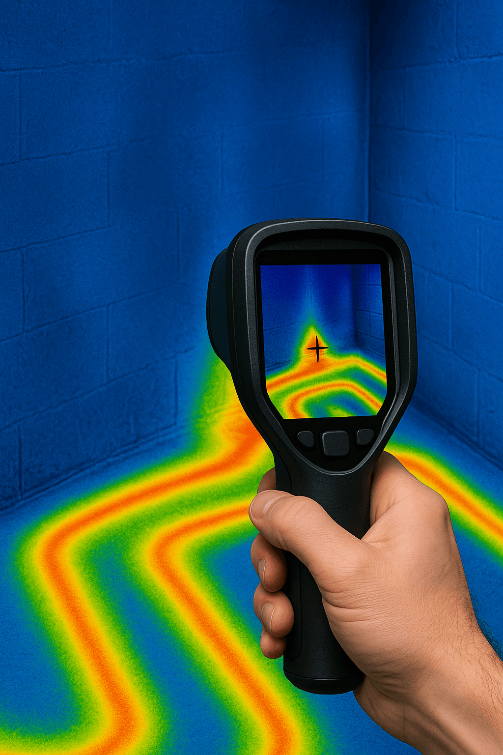 Тепловизор ищет утечку