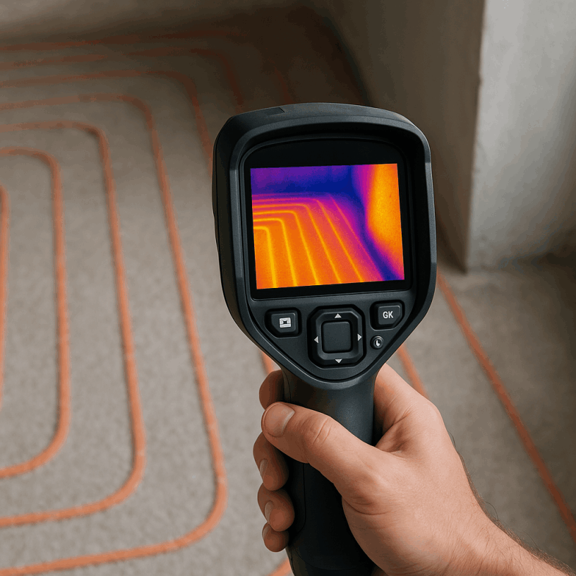 Тепловизор ищет утечку