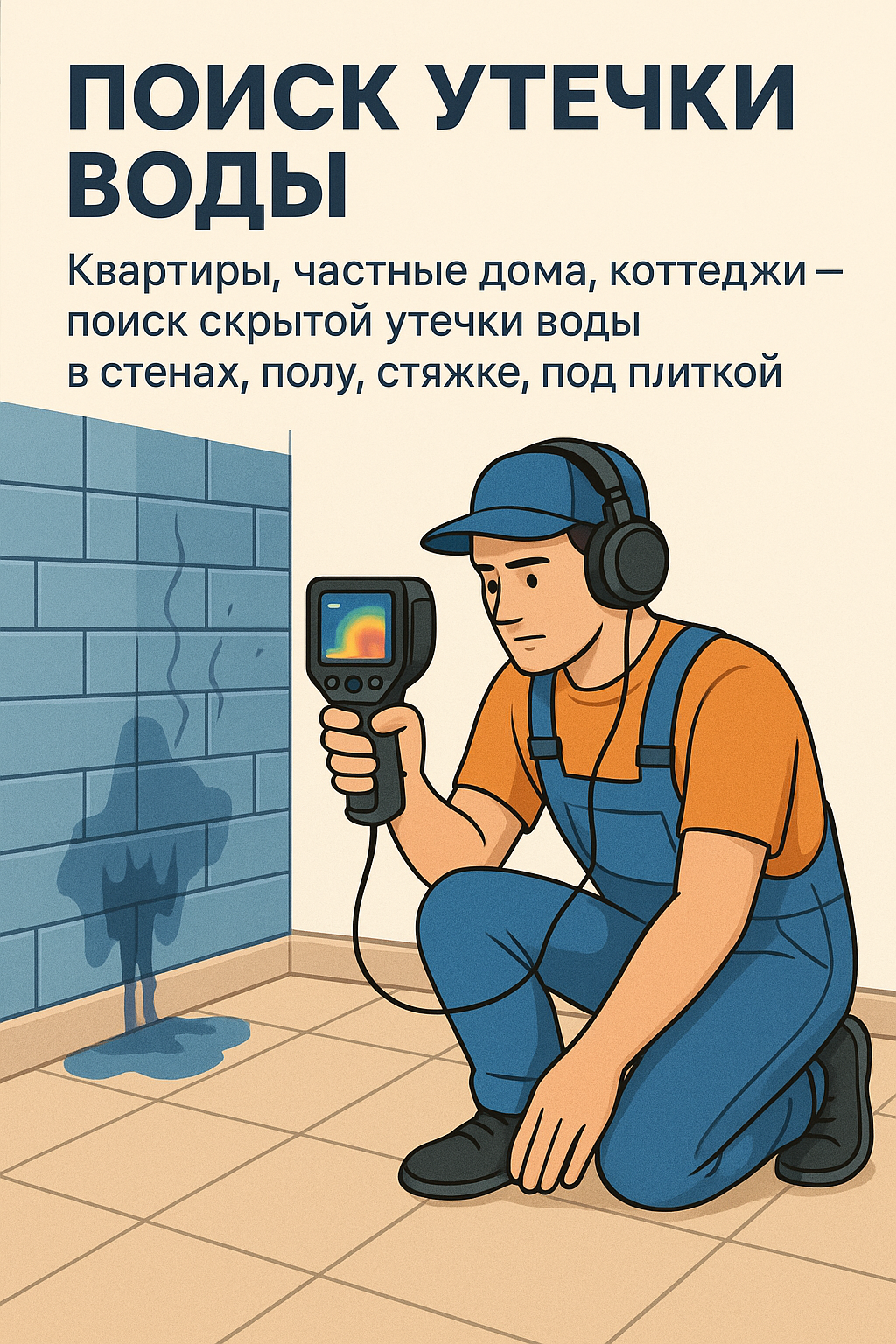 Тепловизор ищет утечку